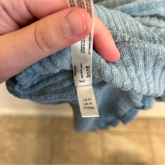 Free People Beach Blossom Button Up T Shirt Dress Light Blue Size Medium - Picture 7 of 9